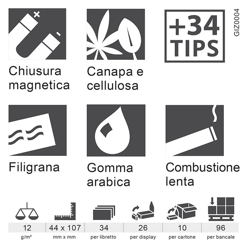 GIZEH Super fine ks slim+tips