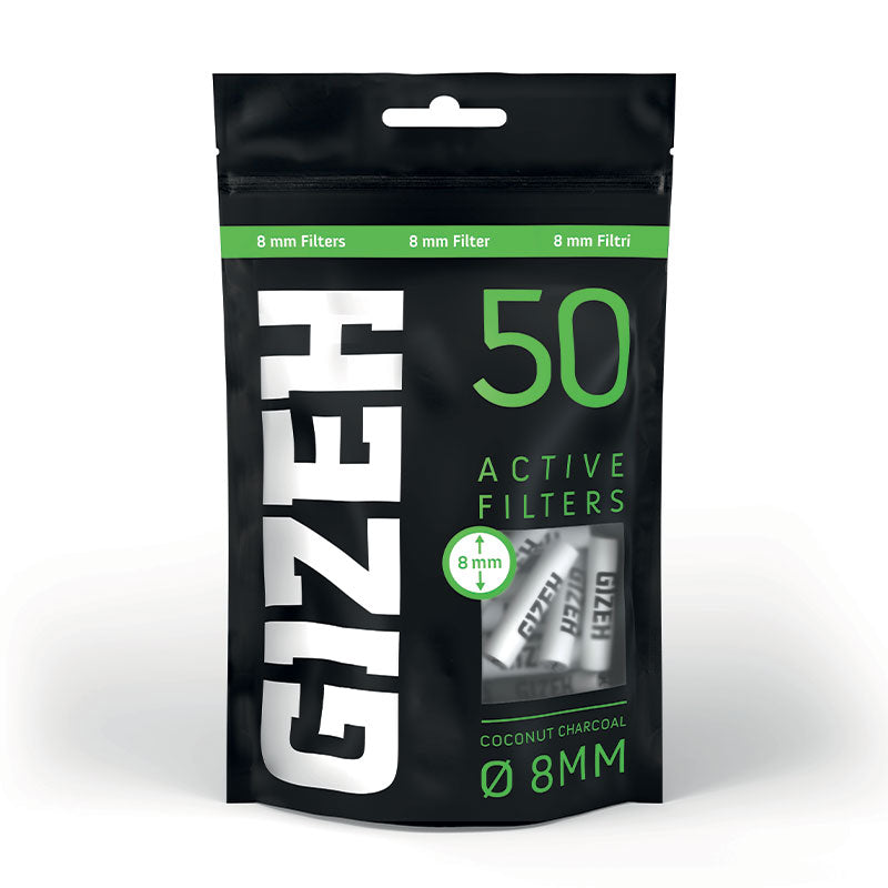 GIZEH Active filter 8mm bag 50pz