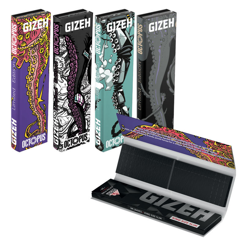 GIZEH Extra fine + tips OCTOPUS 2.0
