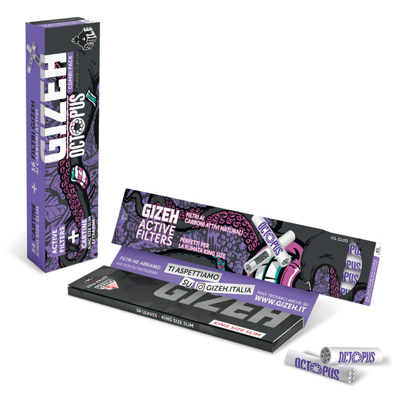 GIZEH Extra fine ks slim+active OCTOPUS 2.0