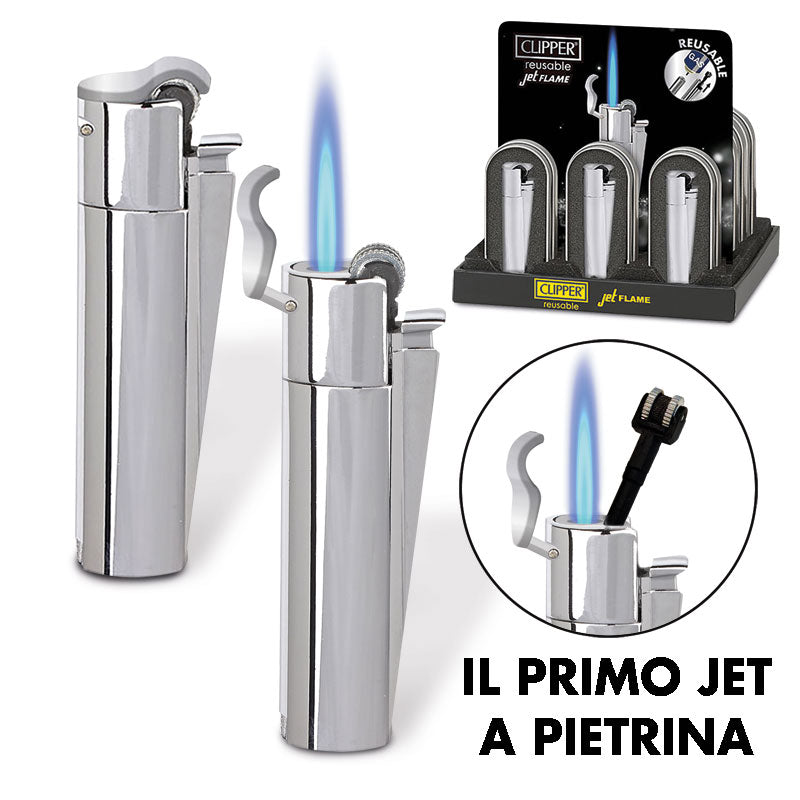 CLIPPER Large Metal Jet SILVER