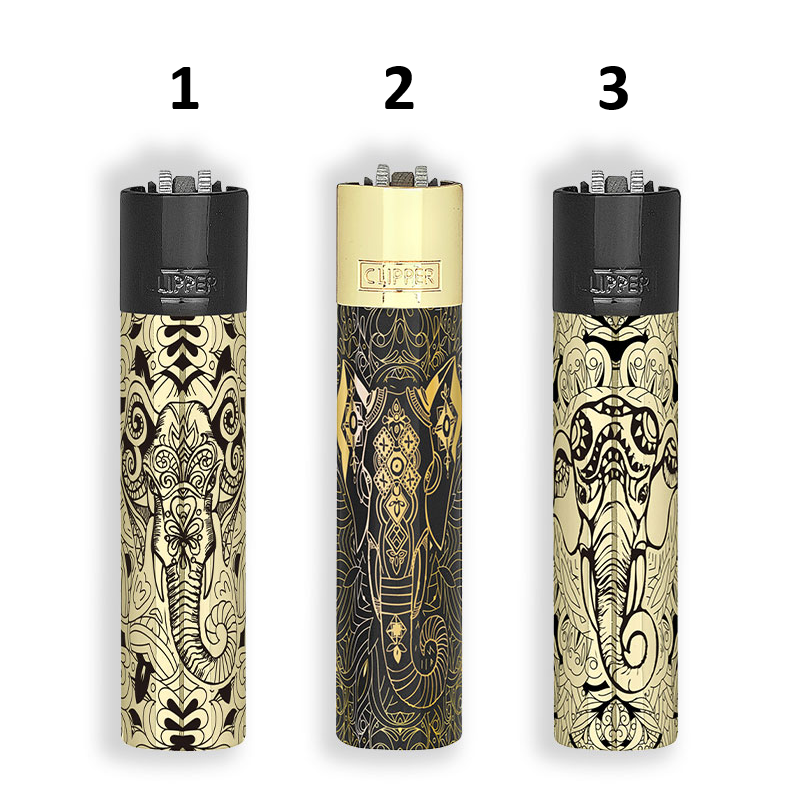 CLIPPER Large Metal TRIBAL ELEPHANT